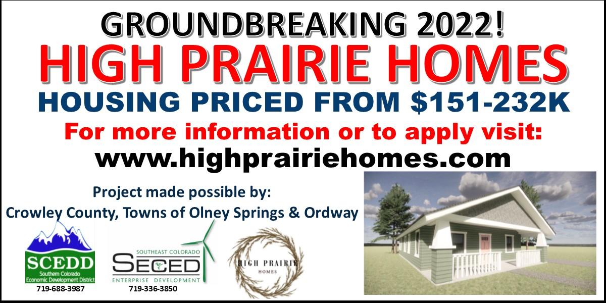 High Prairie Homes Flyer Crowley County